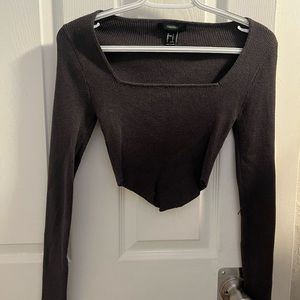 Forever 21 Long sleeve black top. Size Small.